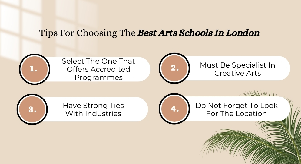 Tips For Choosing The Best Arts Schools In London