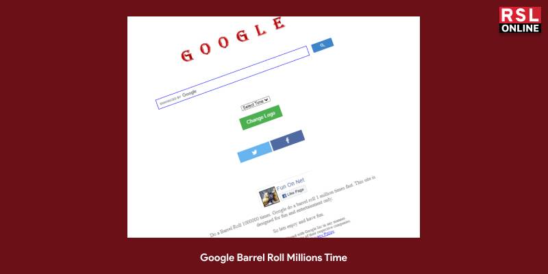 How to “Do a Barrel Roll 1000 Times” on Google